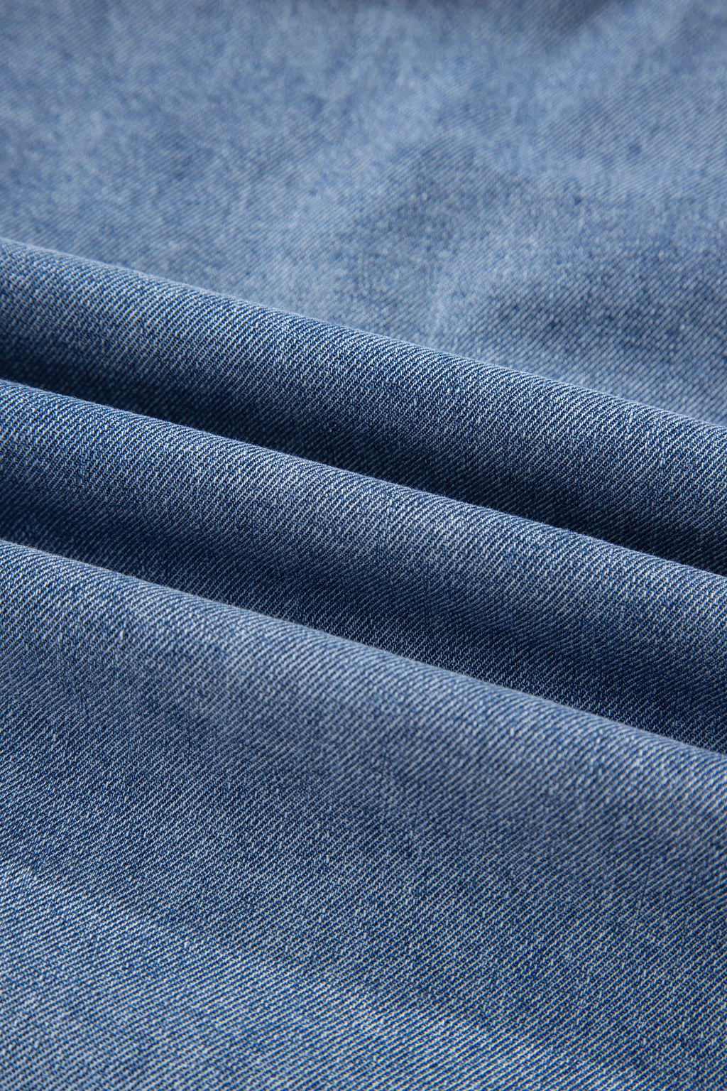 Myosotis Denim Pleated Patchwork Sleeveless Top