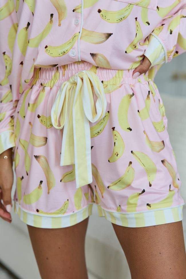 Cozy Crush Pajama Shorts - Banana Bliss SALE