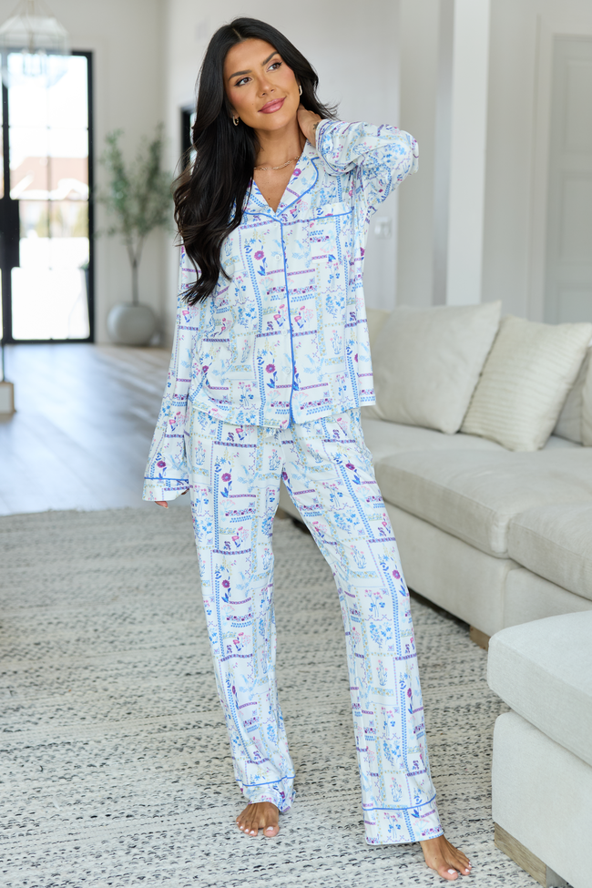 Cozy Crush Pajama Pants - Botanical Bliss SALE