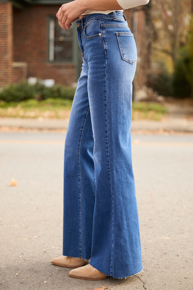 My Favorite Dark Wash Relaxed Flare Jeans SALE