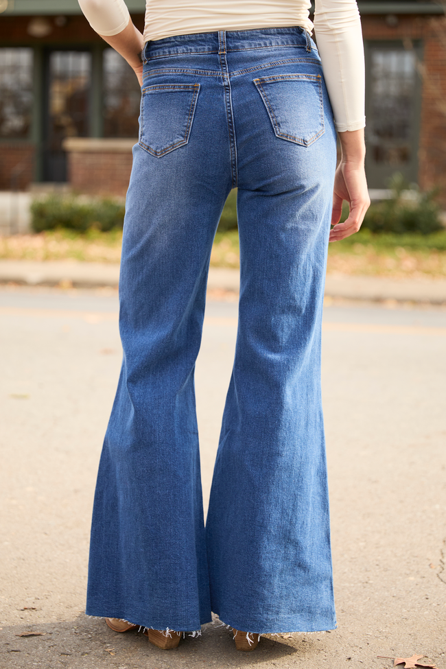My Favorite Dark Wash Relaxed Flare Jeans SALE