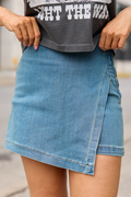 My Favorite Medium Wash Denim Skort