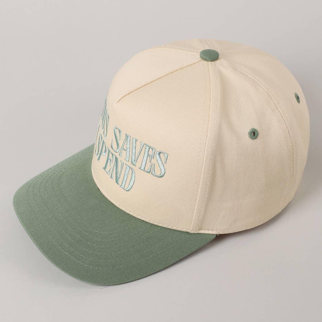 Jesus Saves I Spend Trucker Hat | Funny Christian Embroidered Cap