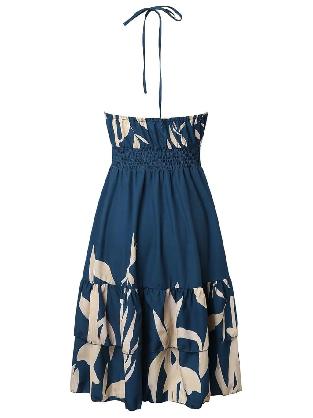 Paisley Print Halter Neck Mini Dress