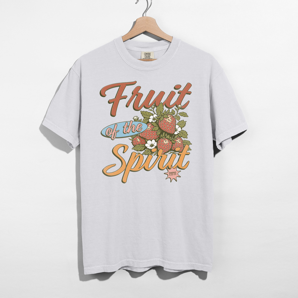 Fruit of the Spirit Strawberry Graphic Tee | Galatians 5:22